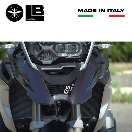 ADESIVO GEL 3D BECCO FRONTALE compatibile per MOTO BMW GS R1200 dal 2017 CARBON